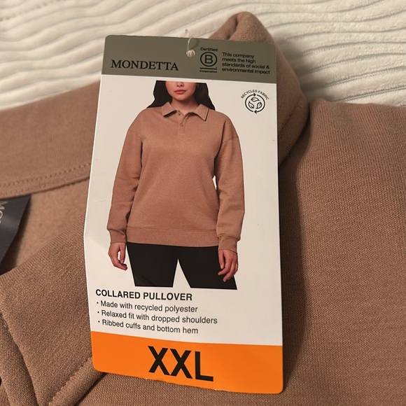 MONDETTA Collared Pullover XXL. NWT - Picture 2 of 6